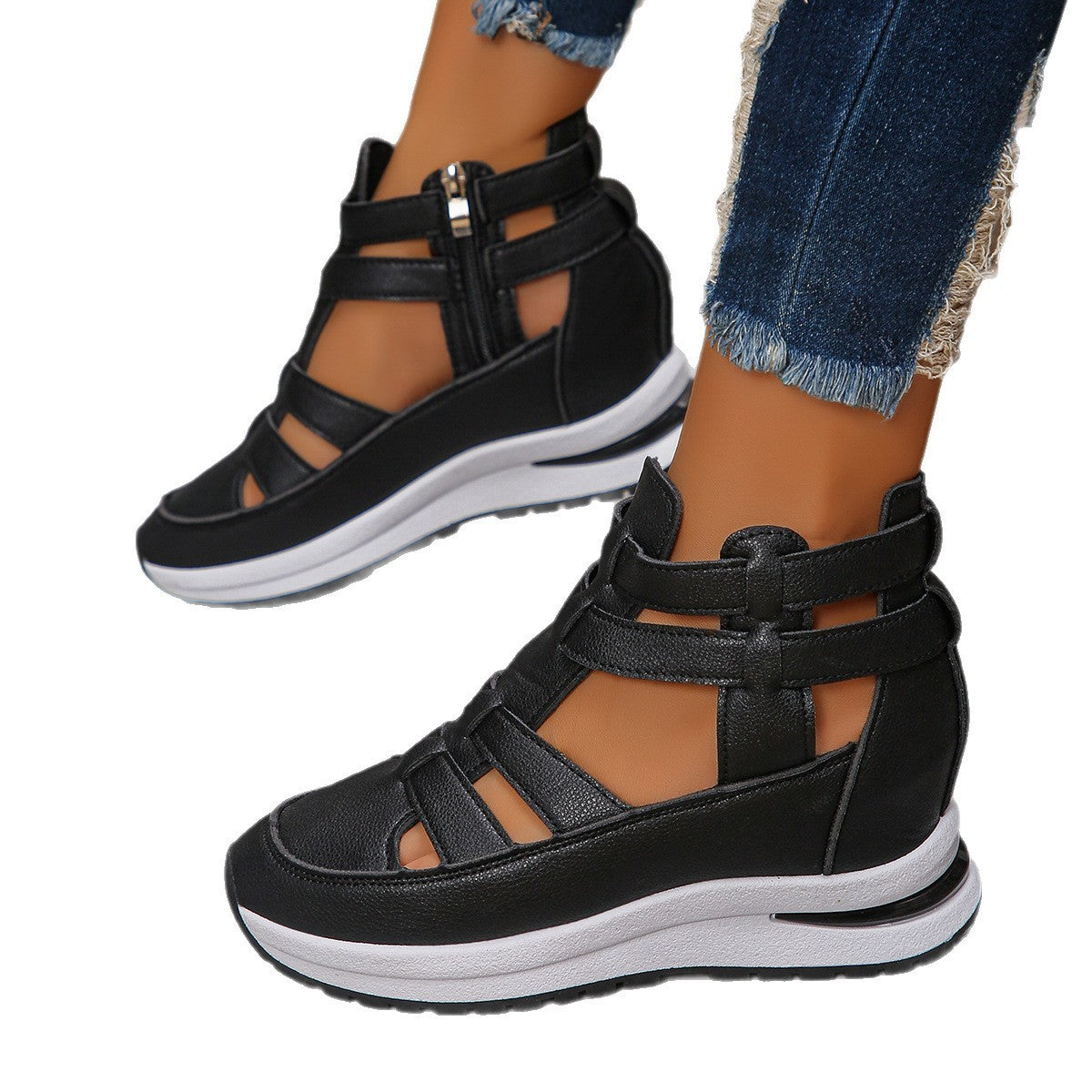Close-toed Hollow-out Sandals